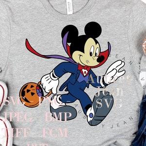 Vampire Mickey Design *SVG* PNG Sublimation *Cricut* Silhouette Studio Cutting Machine MNSSHP Mickeys Not So Scary Halloween Party Minnie