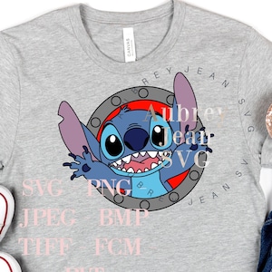 DCL Porthole Stitch Design *SVG* PNG  Sublimation *Cricut Silhouette Cutting Machine Walt DisneyWorld Disneyland Cruise Line Lilo and Stitch
