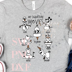 Frozen Olaf Design *SVG* PNG *Sublimation* Cricut Silhouette Cutting Machine Walt DisneyWorld Epcot Disneyland Elsa Anna Sven Kristoff Snow