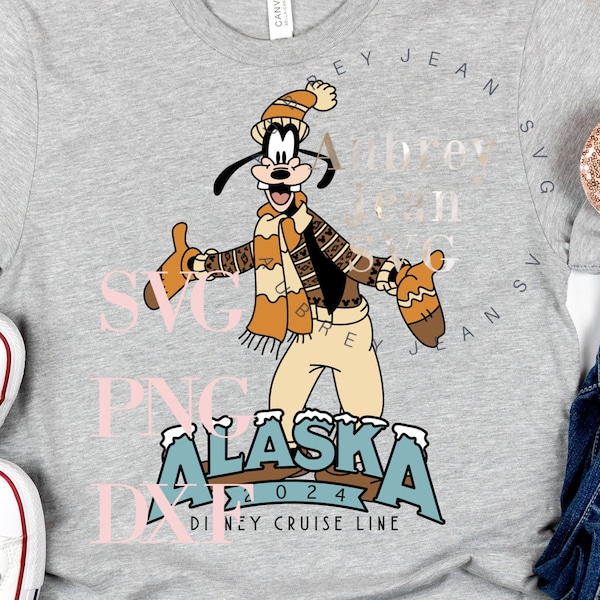 Alaska Cruise Line Goofy *SVG* PNG Dxf Sublimation Cricut Silhouette Cutting Machine Disneyland DisneyWorld DCL Anchor Sailor Ship Minnie