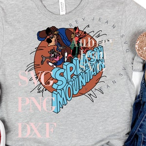 Splash Mountain SVG Png Sublimación Cricut Silueta Máquina cortadora ...
