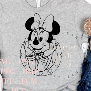 DCL Porthole Minnie Design *SVG* PNG Bmp Sublimation *Cricut Silhouette Cutting Machine Walt DisneyWorld Disneyland Cruise Line Castaway Cay