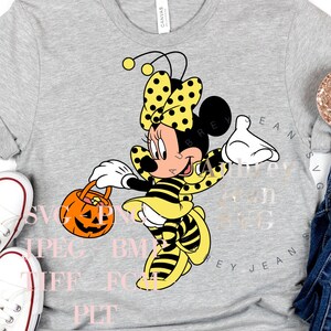 Bumblebee Minnie Design *SVG* PNG Sublimation *Cricut* Silhouette Cutting Machine MNSSHP Mickeys Not So Scary Halloween Party Mickey