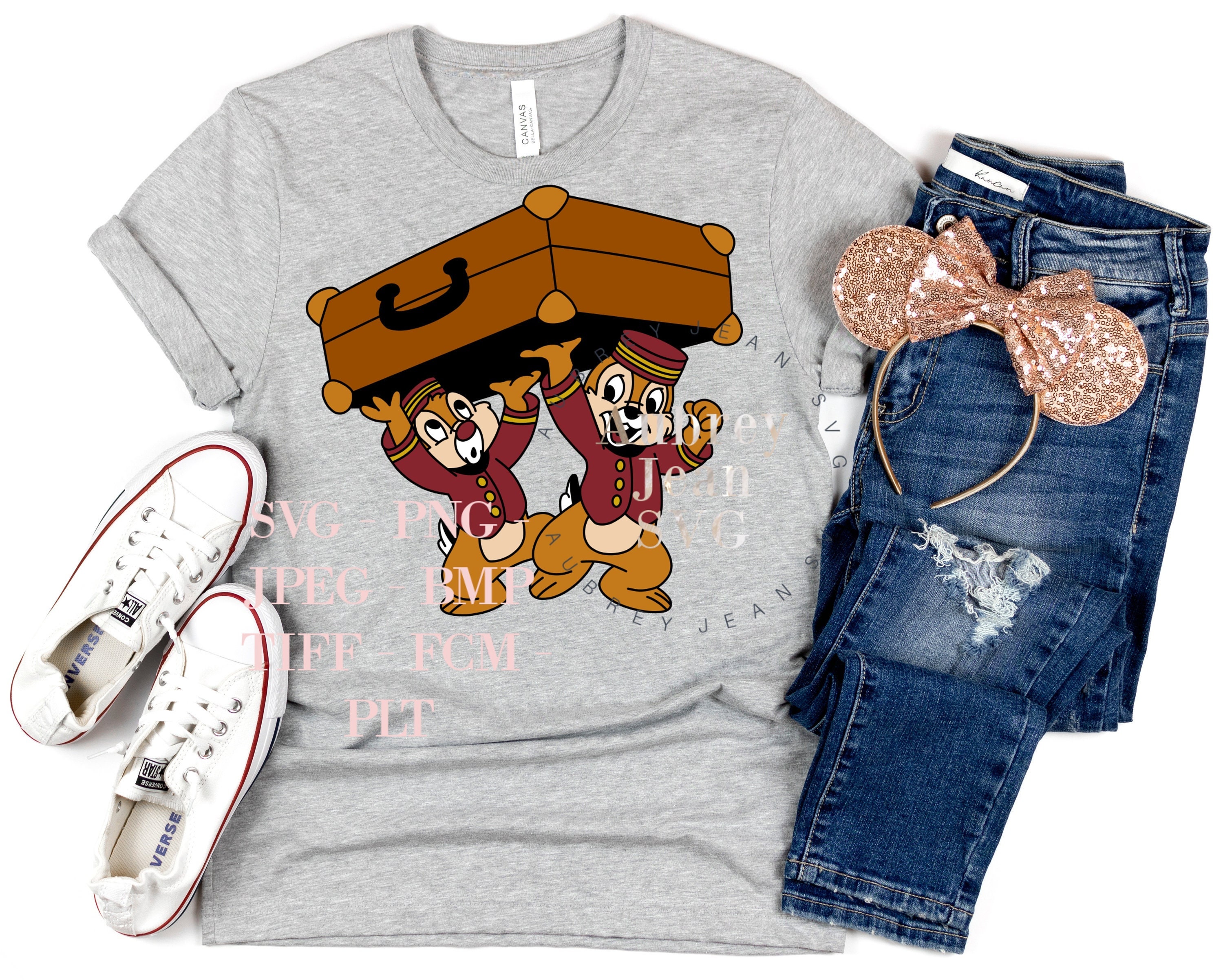 Tower of Terror Chip and Dale Design *SVG* PNG Sublimation Cricut Silhouette Cutting Machine Epcot Hollywood Studios DisneyWorld Disneyland