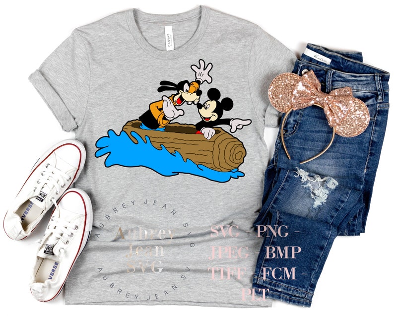 Splash Mountain Mickey Goofy SVG PNG, Disney World Design (digital ...