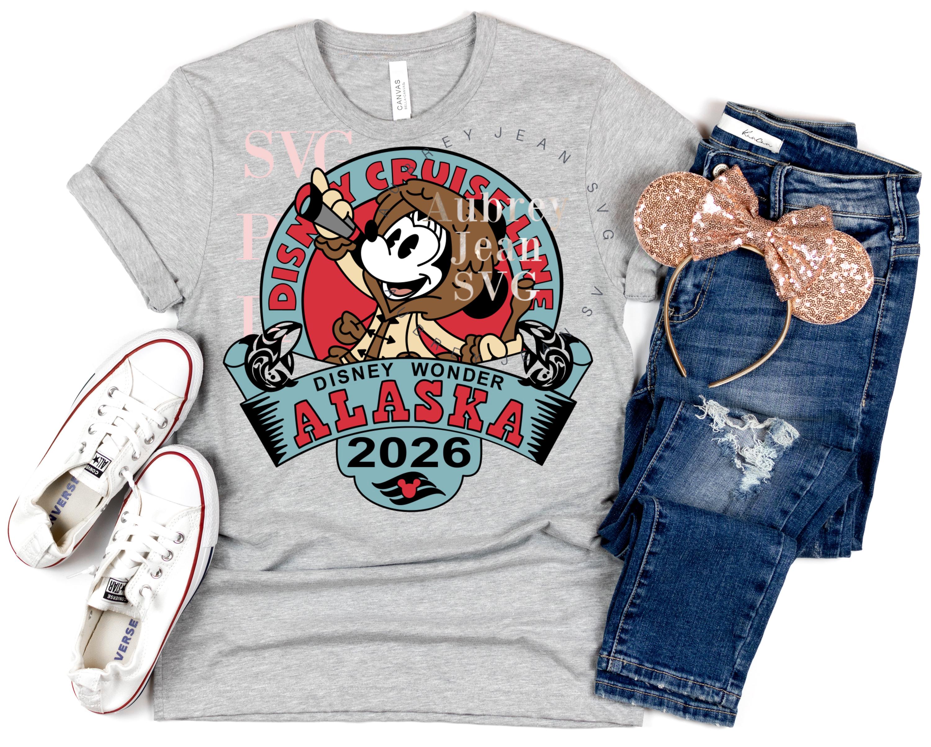 2026 Alaska Cruise Minnie Mouse SVG, Dxf, PNG (digital Download - Etsy