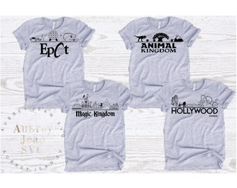 4 Design Pack Epcot Animal Magic Kingdom Hollywood Studios Skyline Design *SVG* PNG Sublimation *Cricut* Silhouette Studio Cutting Machine