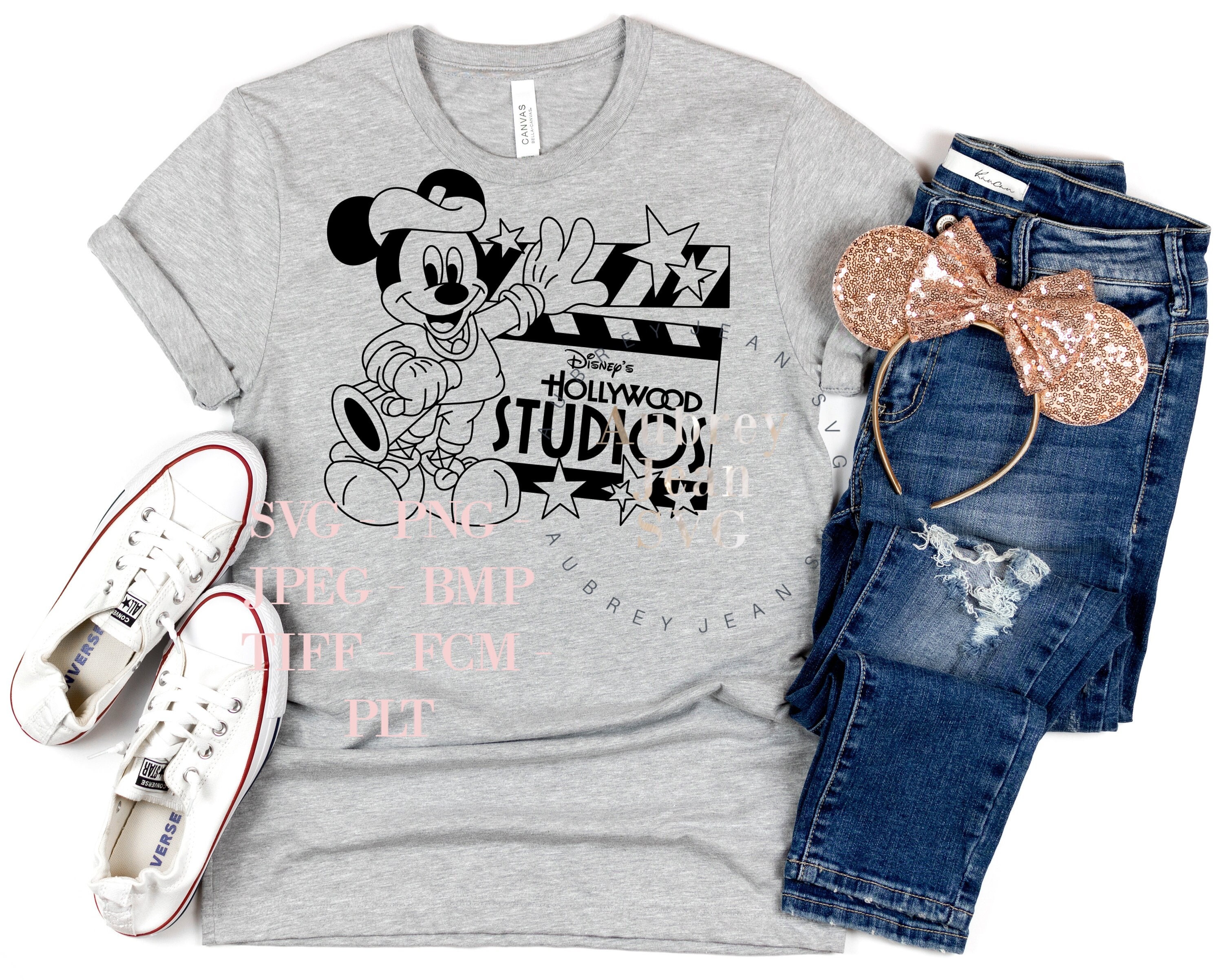Hollywood Studios Director Mickey Mouse Design *SVG* PNG Dxf Printable Sublimation *Cricut* Silhouette Cutting Machine DisneyWorld Iron On