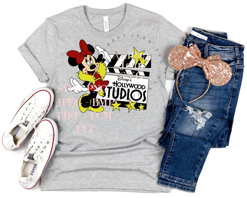 Hollywood Studios Minnie Design *SVG* PNG Sublimation *Cricut* Silhouette Studio Cutting Machine Walt DisneyWorld Disneyland Animal Kingdom image 2