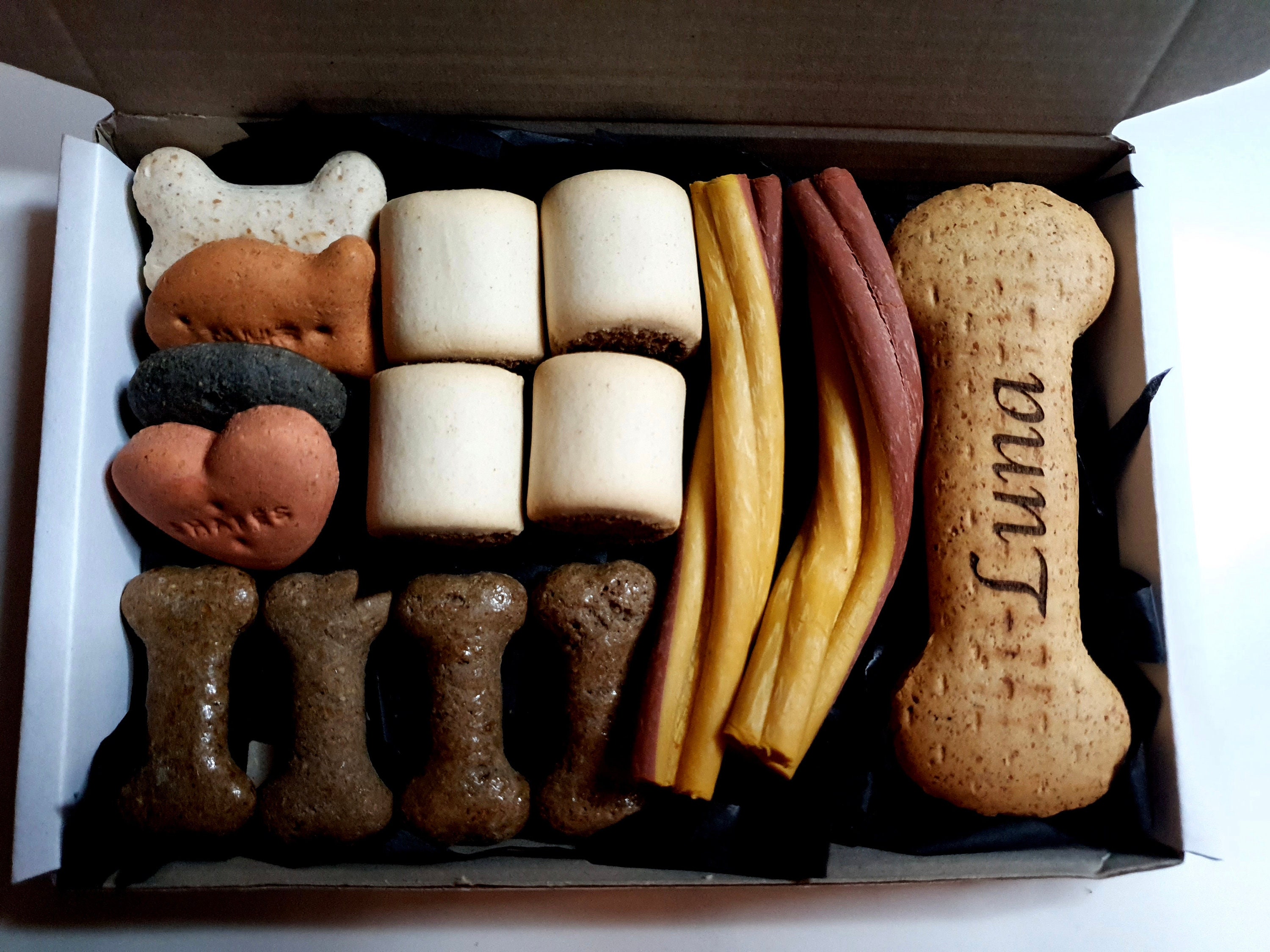 Dog Treats Small Letter Box Biscuit Box of 4 Etsy