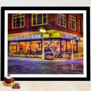 Chocolate Cafe, Tourist Town St. Joseph, Michigan. restaurant photography fine art print