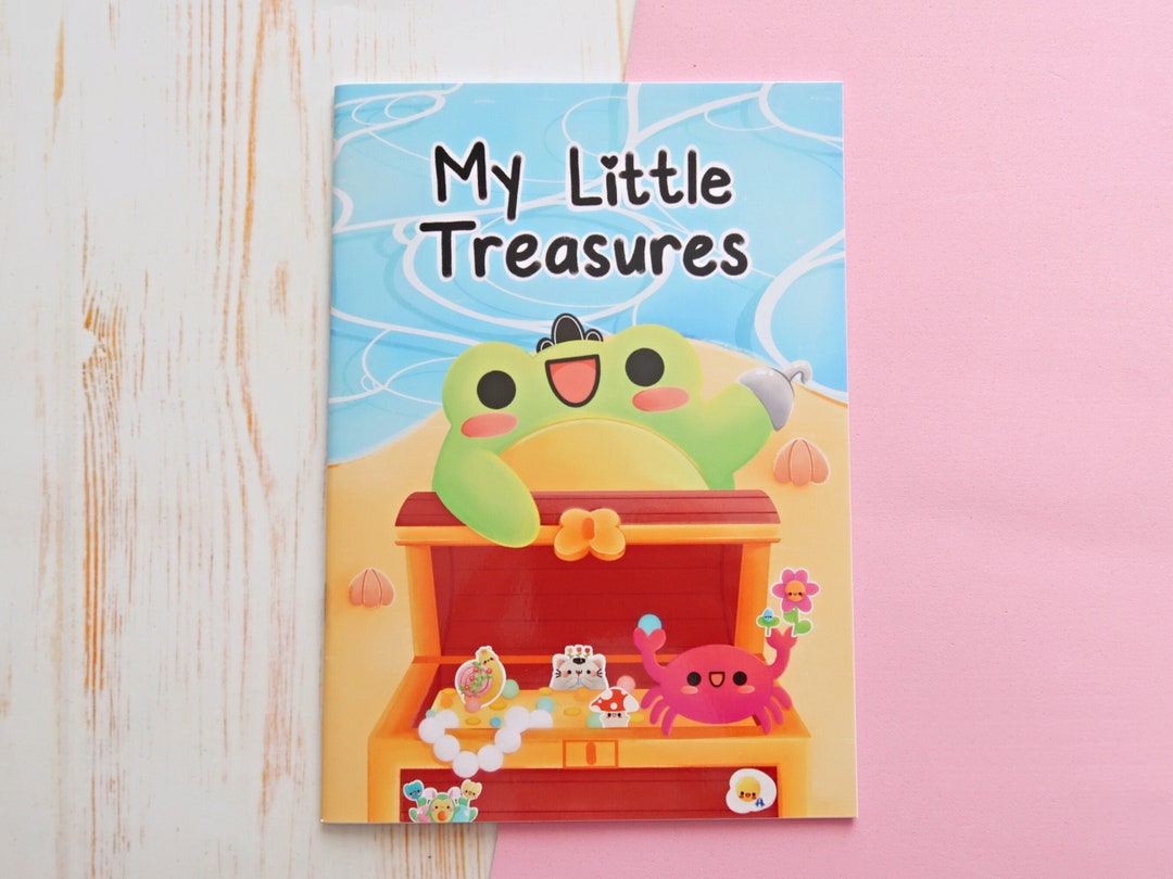 Cute Frog Reusable Sticker Book, Kawaii Sticker Book, Cute Sticker