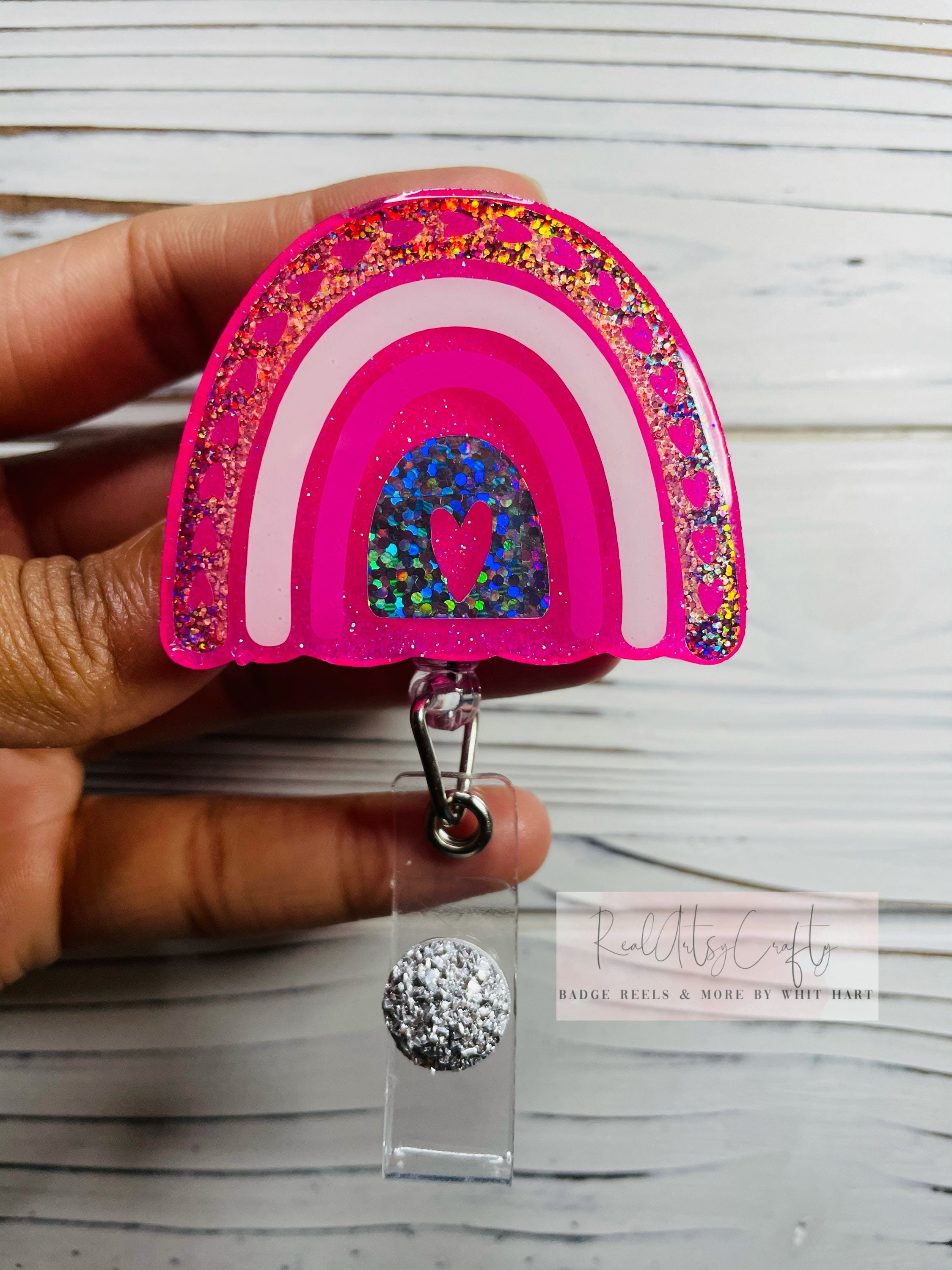 Boho Rainbow Badge Reels Medical Badge Reels Cute Badge Reels Etsy
