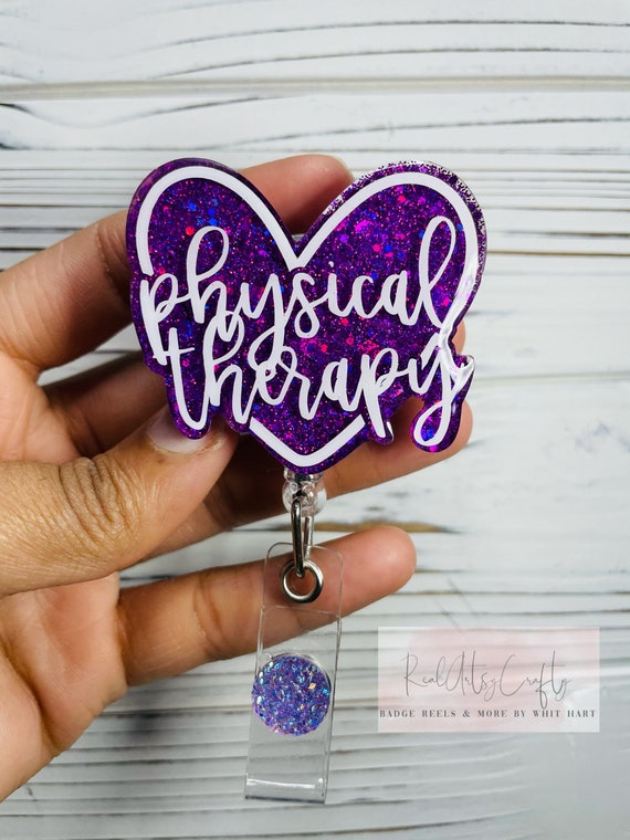 Physical Therapy Badge Reelspt Badge Reelsmedical Badge Etsy