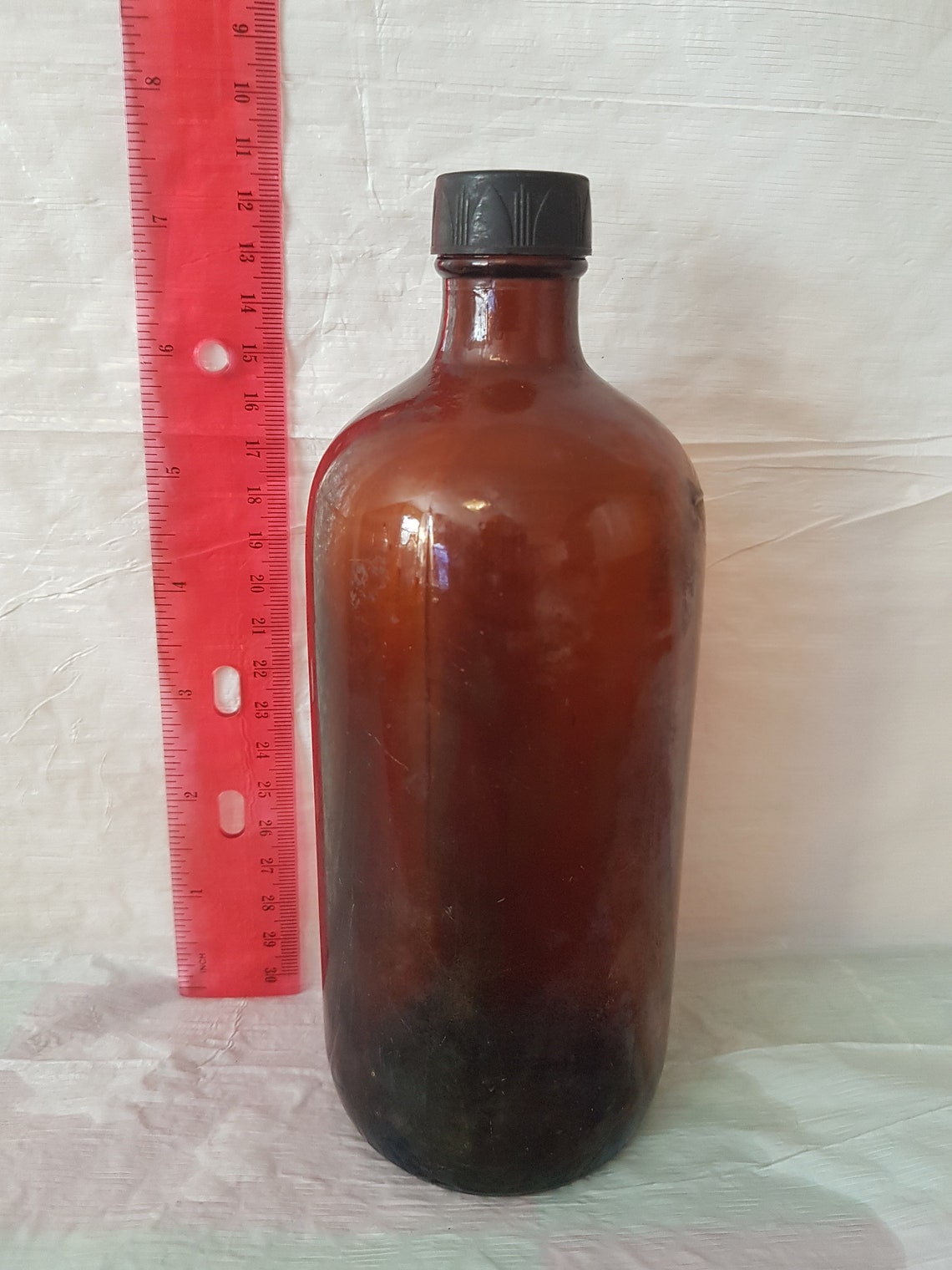 Vintage Antique Chemical bottle with original lid Etsy