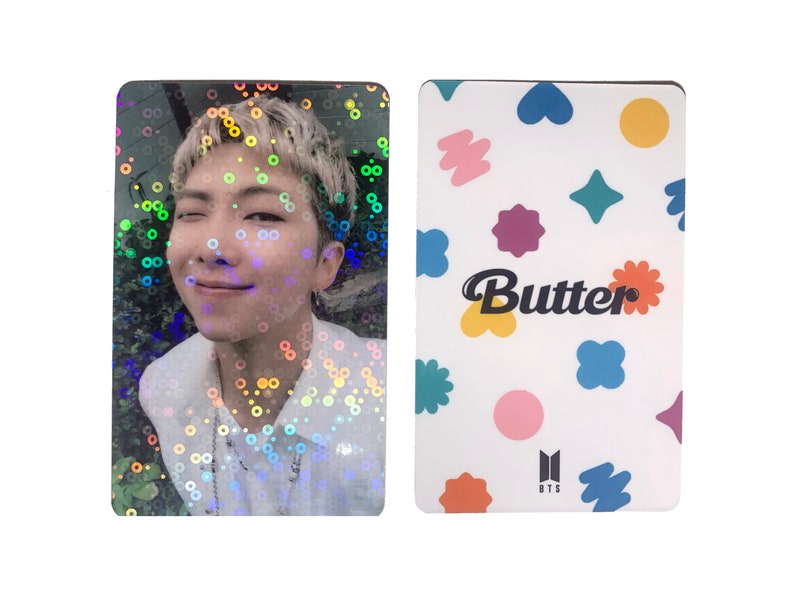 BTS Butter Lucky Draw Powerstation Holographic Photocards Etsy Hong Kong