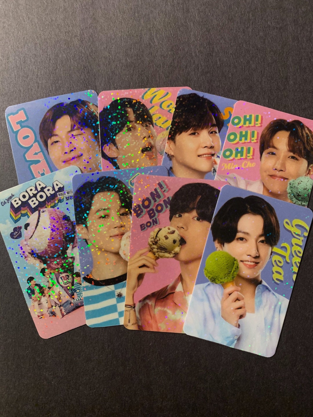 Baskin Robbins X BTS Holographic Photocards Etsy