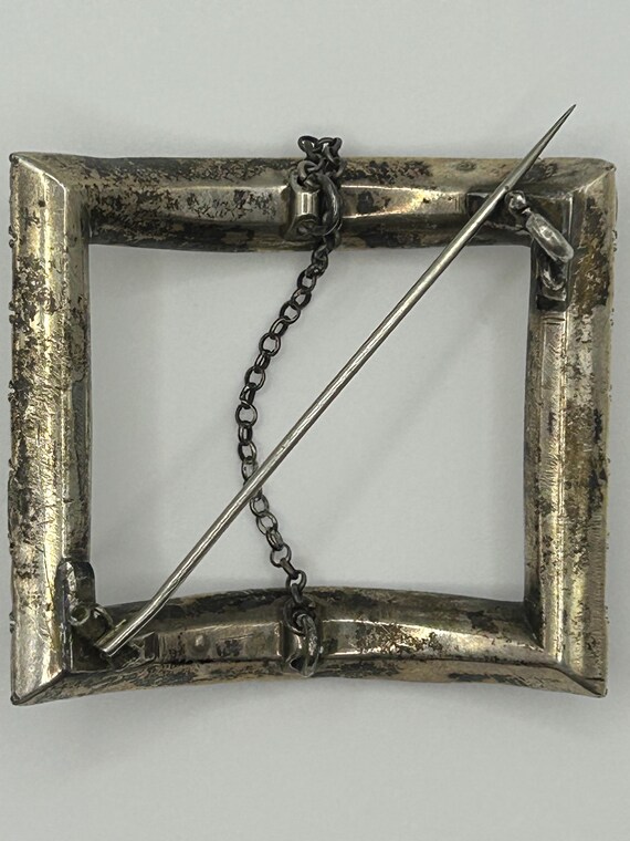 Antique Rectangular Paste Shoe Buckle, Georgian o… - image 5