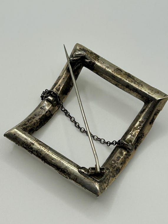 Antique Rectangular Paste Shoe Buckle, Georgian o… - image 4