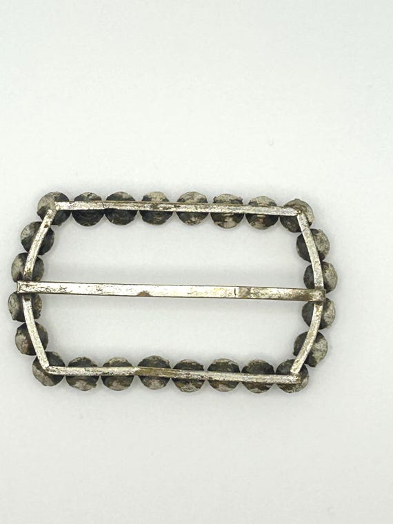 Antique Rectangular Clear Paste Buckle, Georgian … - image 6