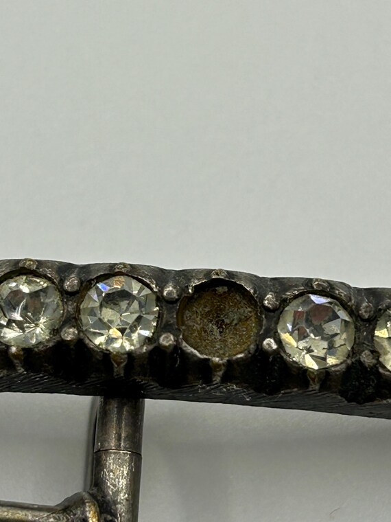 Antique Rectangular Paste Shoe Buckle, Georgian o… - image 5