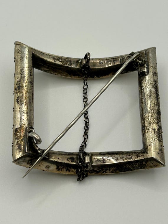 Antique Rectangular Paste Shoe Buckle, Georgian o… - image 11