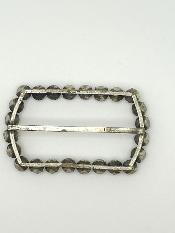 Antique Rectangular Clear Paste Buckle, Georgian … - image 8