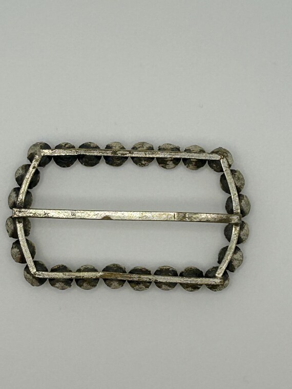 Antique Rectangular Clear Paste Buckle, Georgian … - image 8