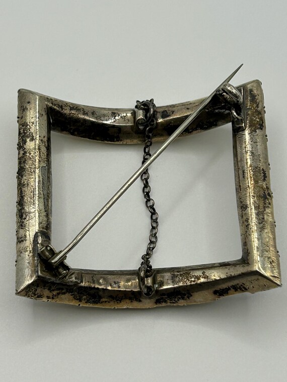 Antique Rectangular Paste Shoe Buckle, Georgian o… - image 10