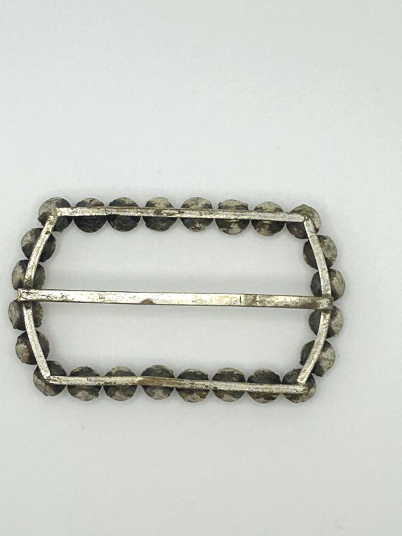 Antique Rectangular Clear Paste Buckle, Georgian … - image 7