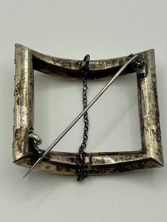 Antique Rectangular Paste Shoe Buckle, Georgian o… - image 12