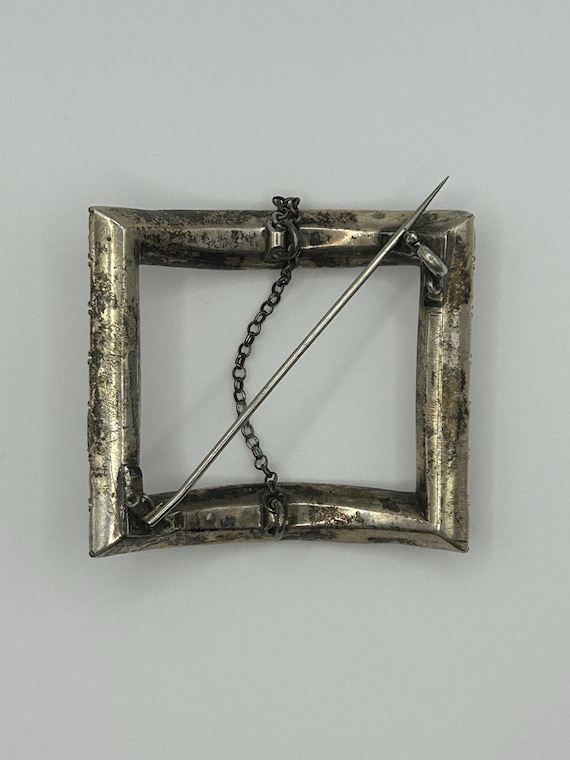 Antique Rectangular Paste Shoe Buckle, Georgian o… - image 7