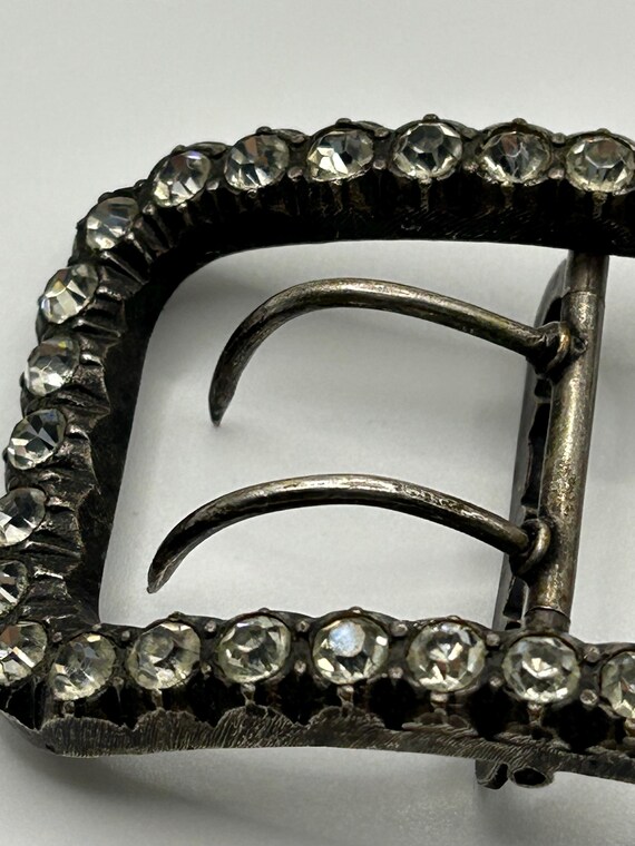 Antique Rectangular Paste Shoe Buckle, Georgian o… - image 6