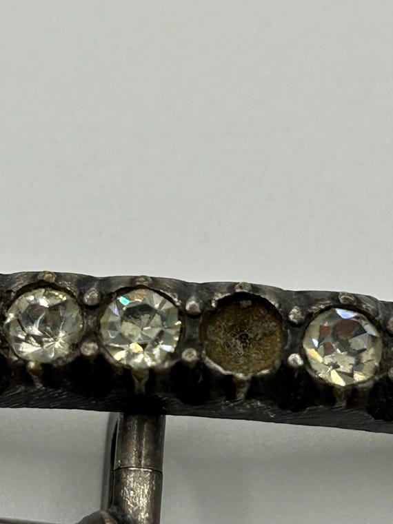 Antique Rectangular Paste Shoe Buckle, Georgian o… - image 4