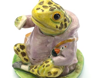 Beswick Mr Jeremy Fisher Figure, Beatrix Potter Collectible China Figurine BP 3a
