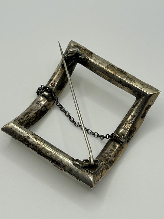 Antique Rectangular Paste Shoe Buckle, Georgian o… - image 13