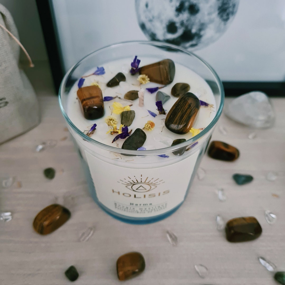 Karma Mystische Kerze Energieschutz Patchouli & Sandelholz Etsy.de