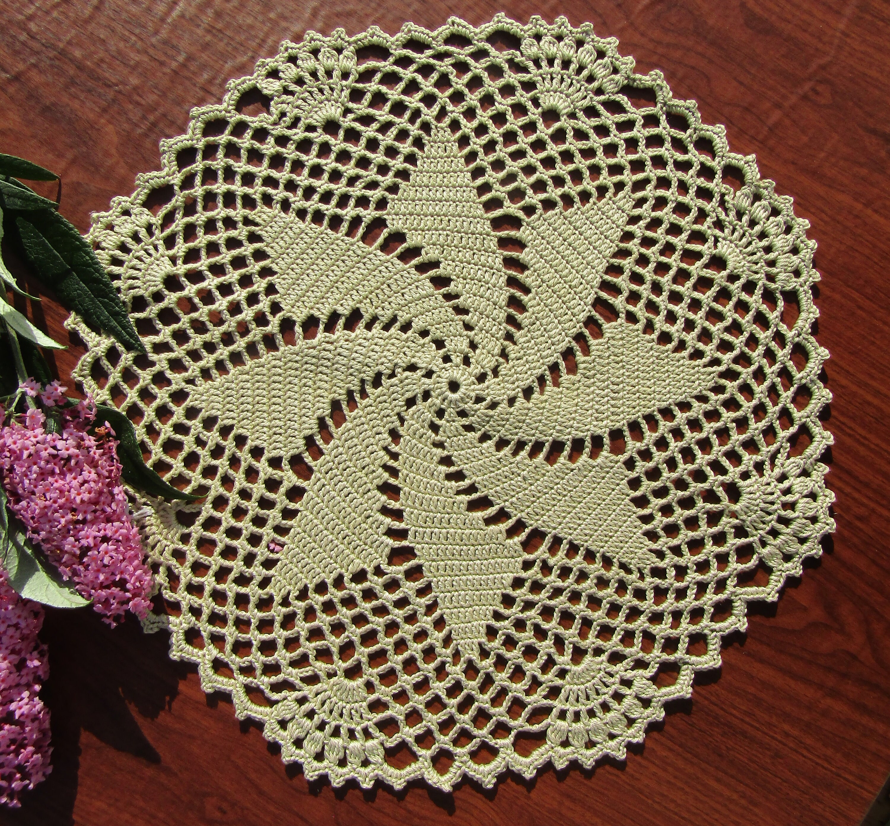 28 Crochet Tablecloth Patterns with Doilies, Lace, and Table Runners 25 Round Pinwheel Cotton Table Topper Crochet Pattern
