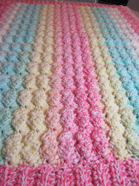 Pink rainbow blanket sale
