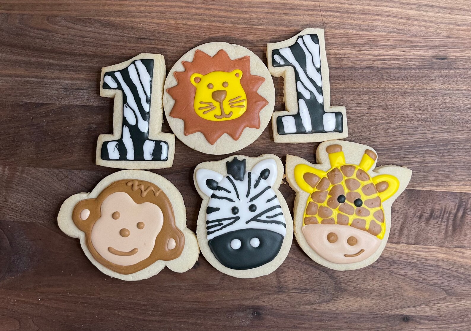 Safari jungle themed royal icing cookies Etsy