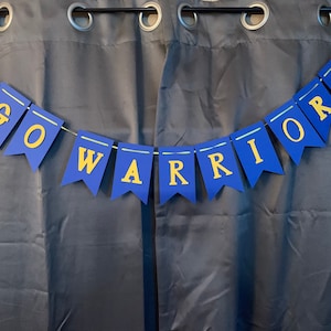 Go Warriors, basketball banner, watch party banner, Golden State Warriors, basketball finals, NBA