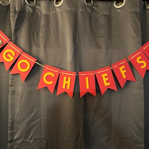 Go Chiefs Banner. Super Bowl. NFL. Kansas-City-Chiefs. Fußball