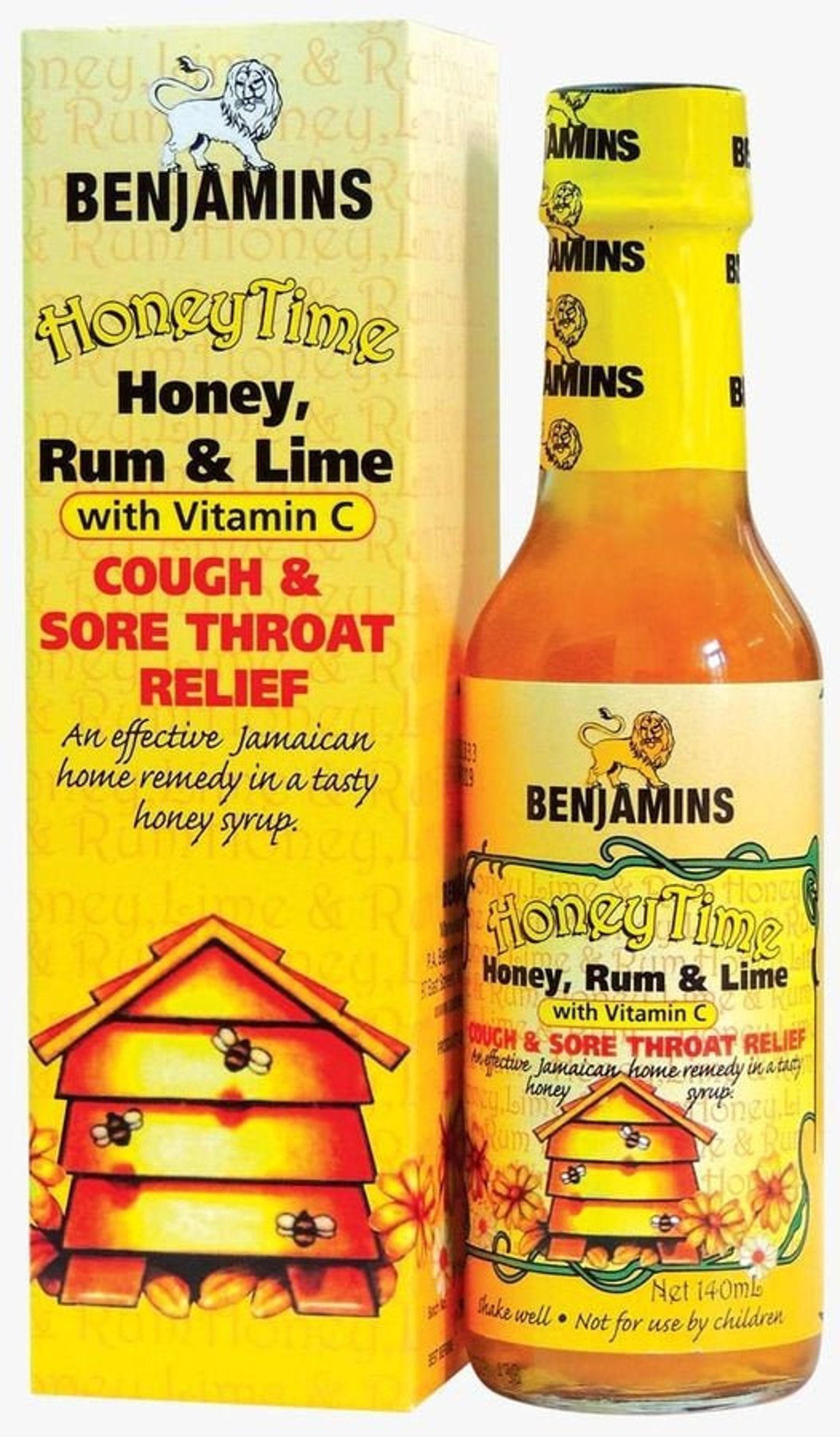 Benjamins Honey Time Cough & Sore Throat Relief Jamaican Etsy