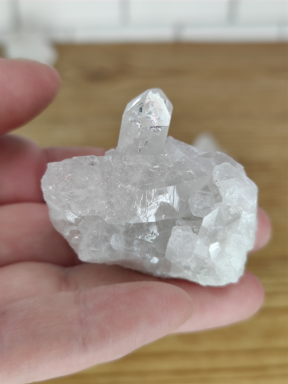 Cristallo Di Quarzo Ialino Grezzo 1,18-1,96" - Pietra Per Meditazione, Chakra, Reiki - Foto 2