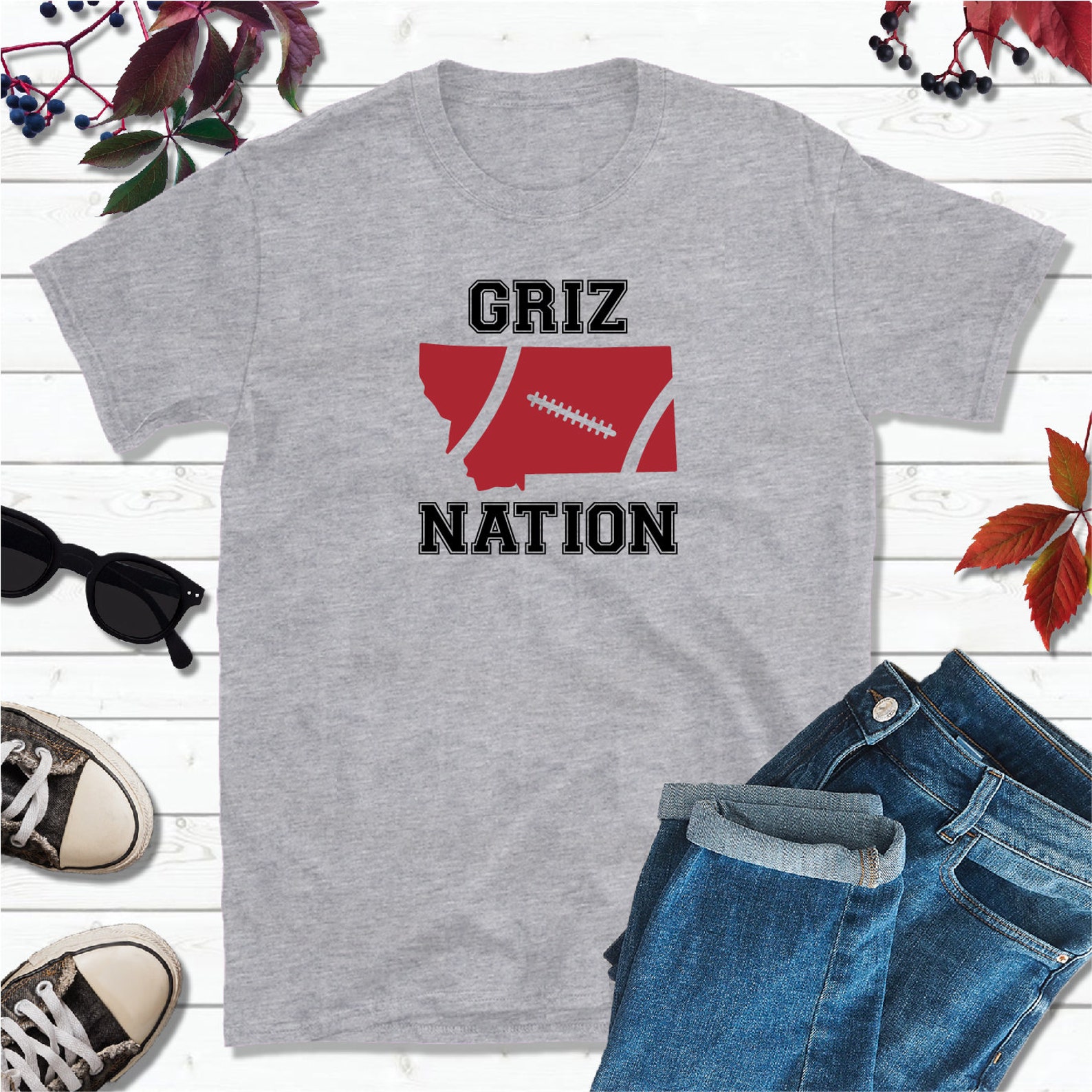 Griz Nation Montana Unisex Tshirt Perfect for Griz Football Etsy