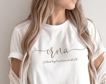 CRNA T-shirt/Certified Registered Nurse Anesthetist shirt/CRNA gift/graduation gift/CRNA team group matching shirt/Anesthesiologist Nurse