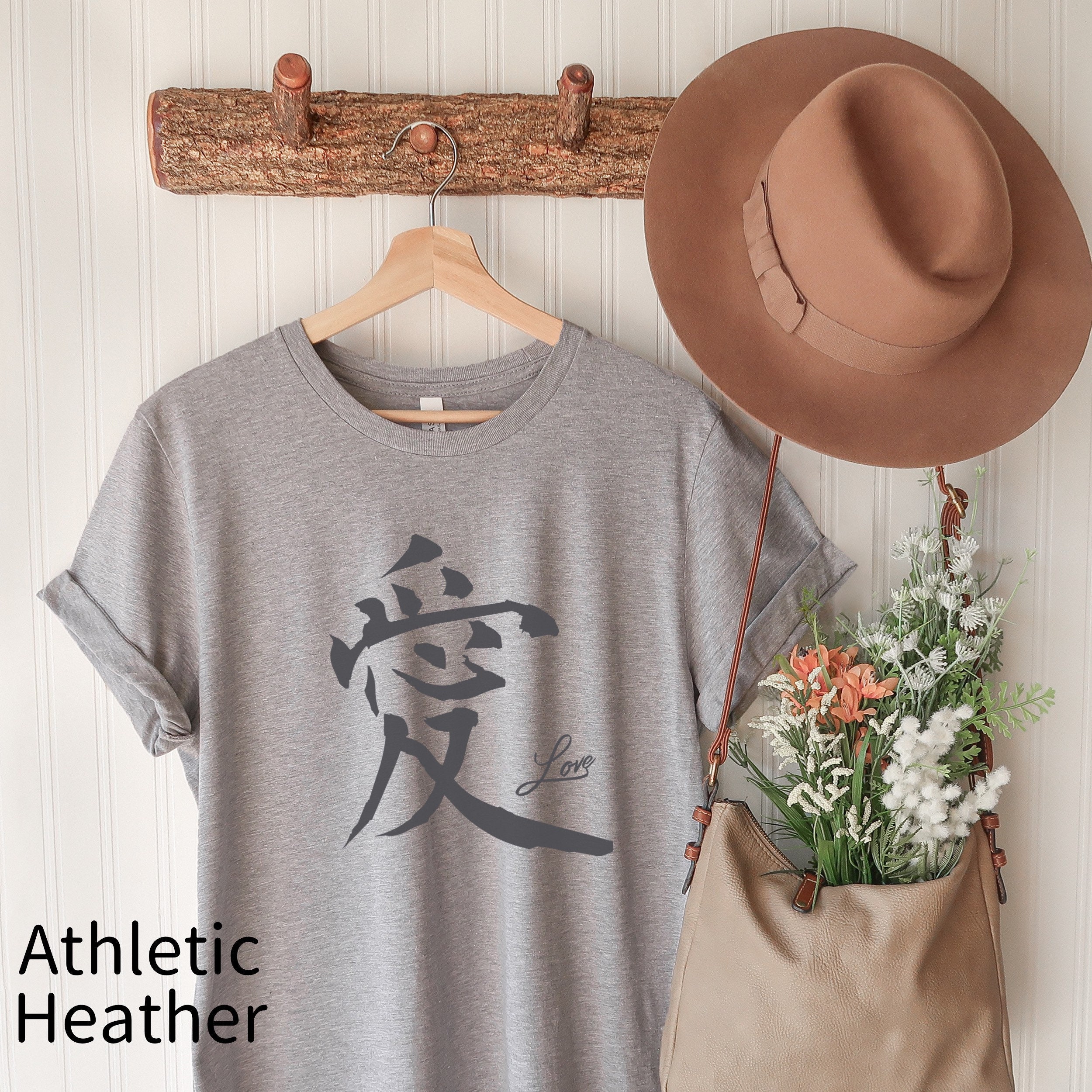 Kanji Love Tshirt Tank Top/japanese Kanji Shirt/gift for Etsy