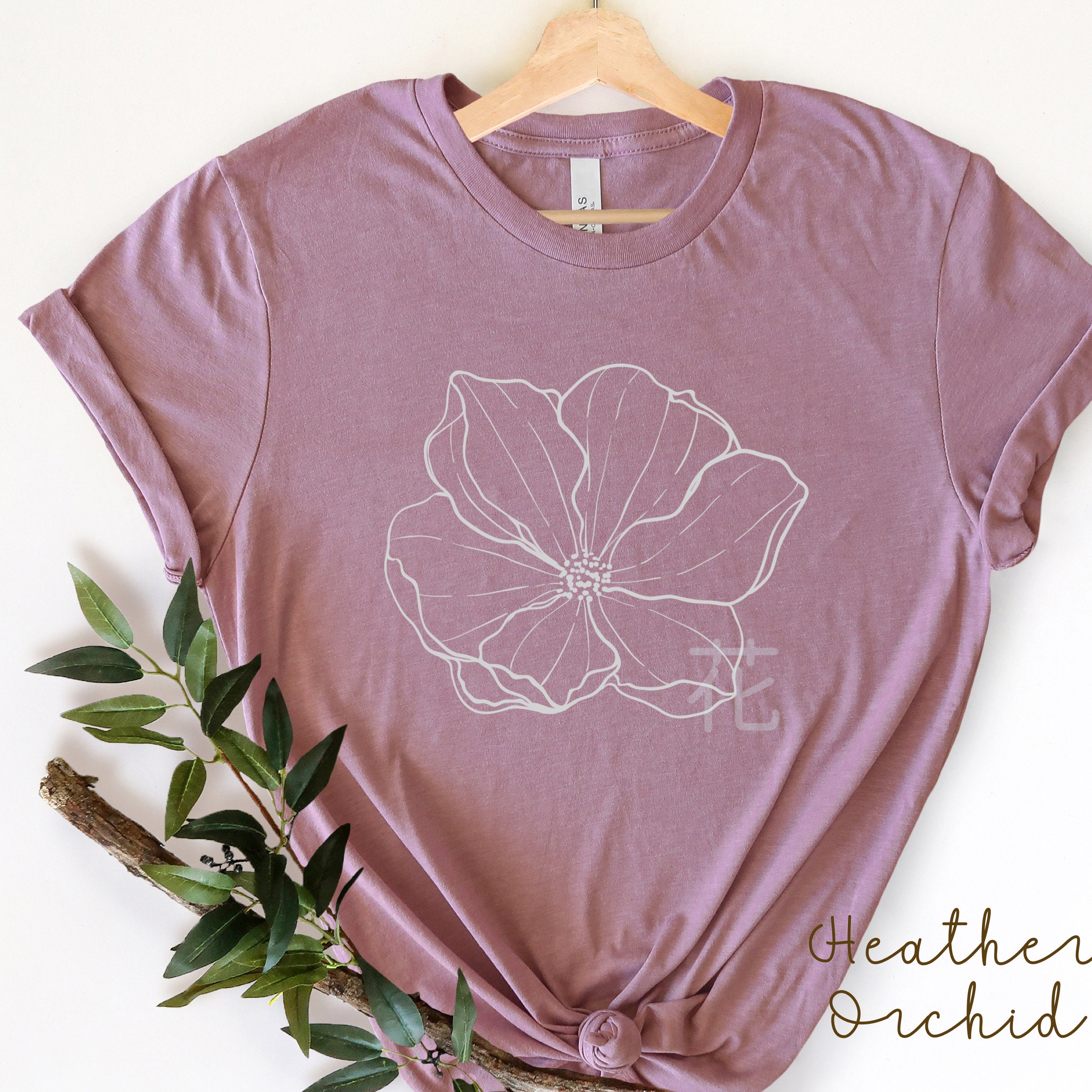 Women's Flower T-shirts Flowers/japanese/botanical Shirt