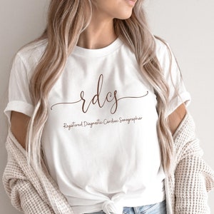 RDCS T-shirt/Registered Diagnostic Cardiac Sonographer shirt/sonographer team group shirt/gift for RDCS/ultrasound tech shirt/radiology tee
