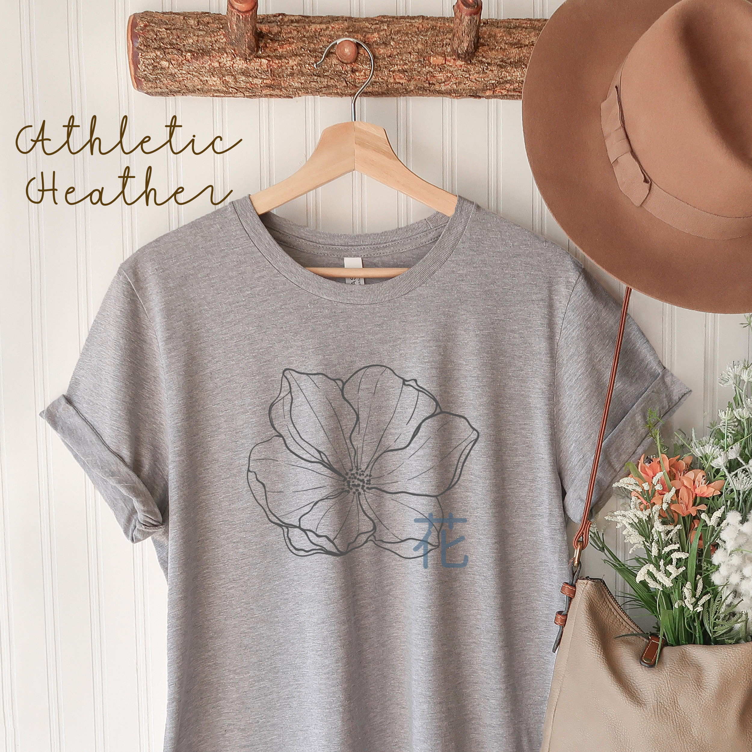 Women's Flower T-shirts Flowers/japanese/botanical Shirt